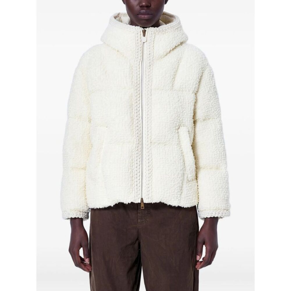 Moncler Neutrals Jackets - Puffer Jackets Women
